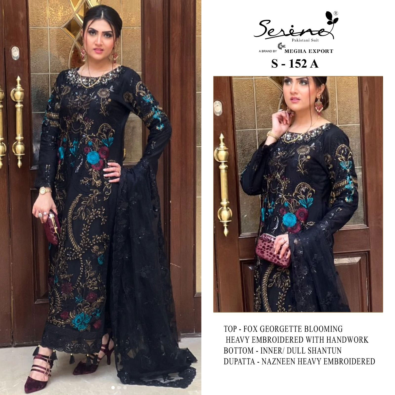 S 152 A By Serine Pakistani Suits Catalog